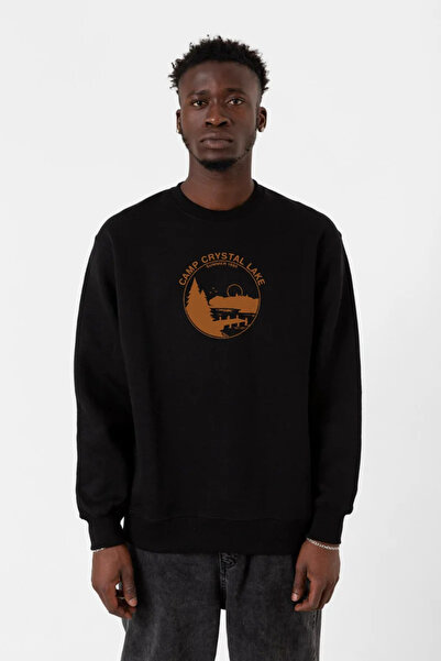 Tshirthane Petak 13. Kamp Kristal Lejk Ljeto 1980 Crna muška 2ip majica