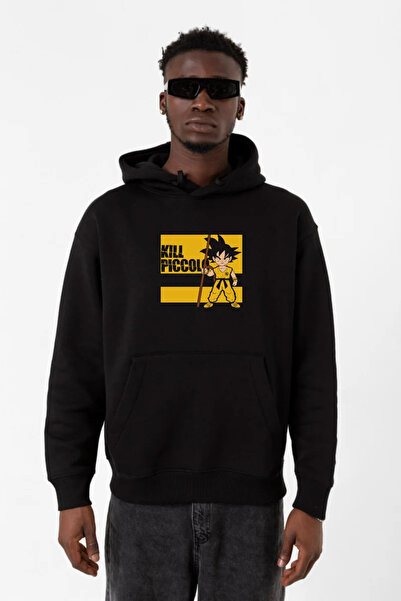 Tshirthane Dragon Ball Z Anime Kill Piccolo Чорний чоловічий 3-шаровий худі з...