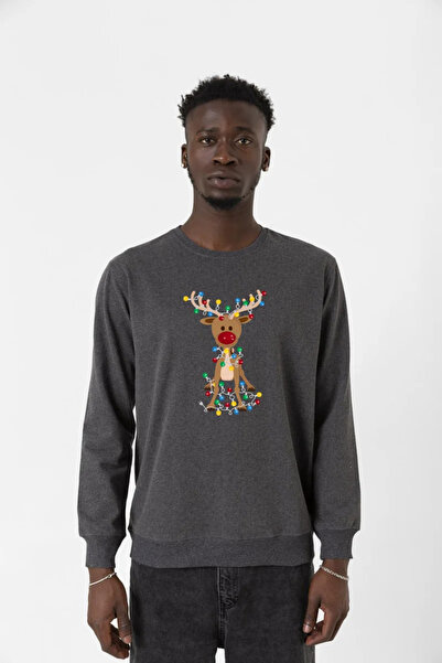 Tshirthane Preslatka božićna muška majica sa zazelenim sobovima 2ip