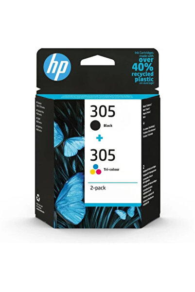 HP 305 Black-Color Siyah-Renkli Multi Paket 6ZD17AE