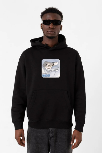 Tshirthane Babymonster Forever crna muška majica sa kapuljačom 3ip