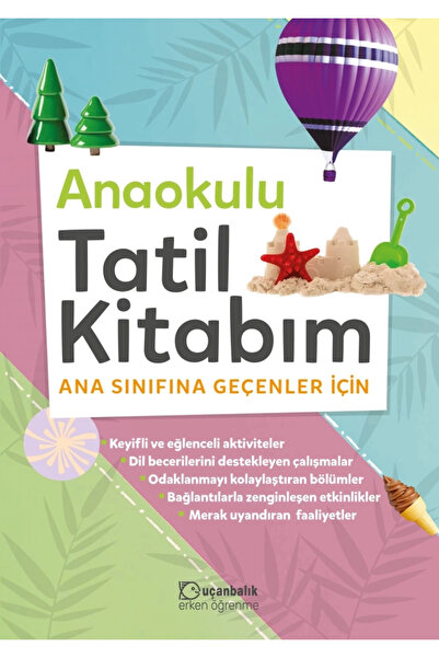 Uçanbalık Yayıncılık كتاب عطلات رياض الأطفال - للأطفال الذين يدخولون الصف الأول