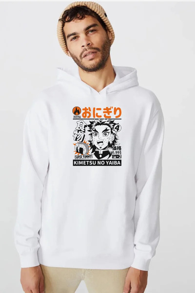 Tshirthane Demon Slayer anime super ukusna bela muška majica sa kapuljačom i ...