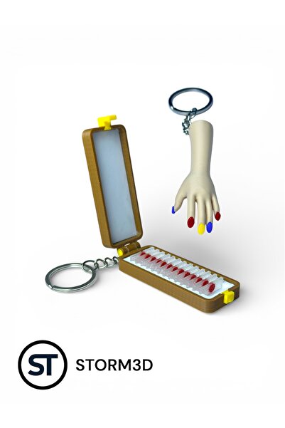 Storm3D DEXTER MORGAN Slide Box Ve BRİAN MOSER Protez el Anahtarlık 2’Lİ SET