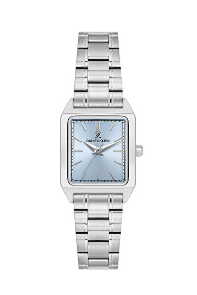 Daniel Klein Dkf.2315a Yeni Trend Açık Mavi Kadranlı Köşeli Kadın Kol Saati