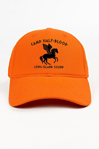 Tshirthane قبعة كامب نصف الدم البرتقالية