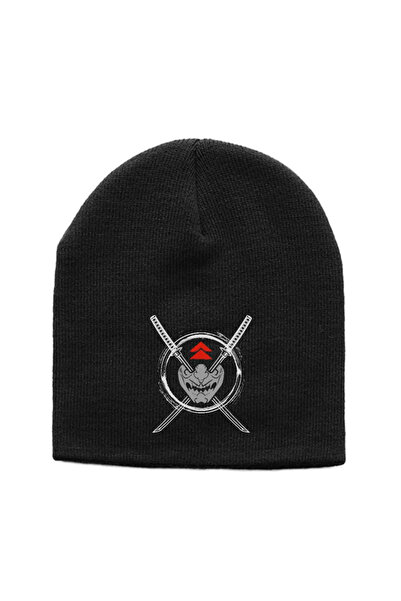 Tshirthane Маска самурая Ghost Of Tsushima, чорна, плетена