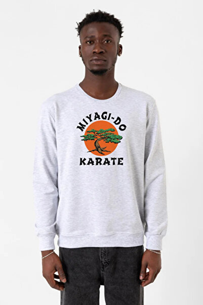 Tshirthane Ανδρικό φούτερ Cobra Kai Miyagi Do Karate White 2ip