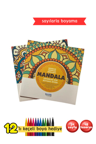 Pembe Yayınevi Sayılarla Boyama Kitabı - Kodlamalı Çocuk Boyama Kitabı
