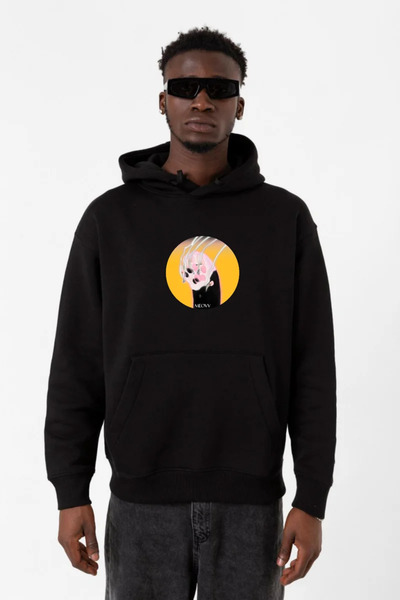 Tshirthane Meovv Meow crna muška majica sa kapuljačom 3ip