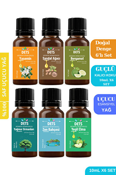 Dets Doğal Denge 6’lı Set – Zihni Arındıran, Ruhsal Huzur Aromaterapi Koku | ...