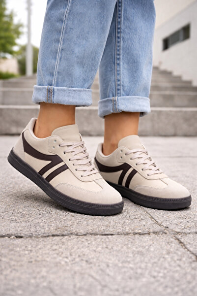 E SPORT Beige Orthopedic Daily Women's S Sneakers Shoes-254