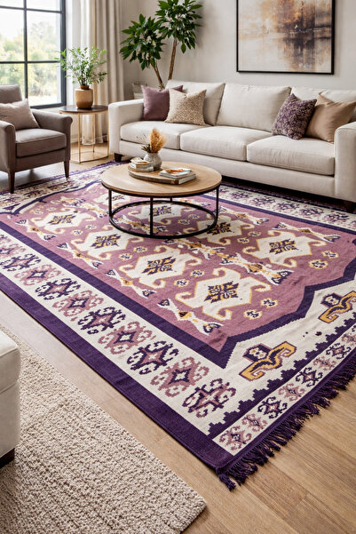 OEM Covor tradițional cu două fețe, dimensiune 200 x 300 cm H&H 61 F