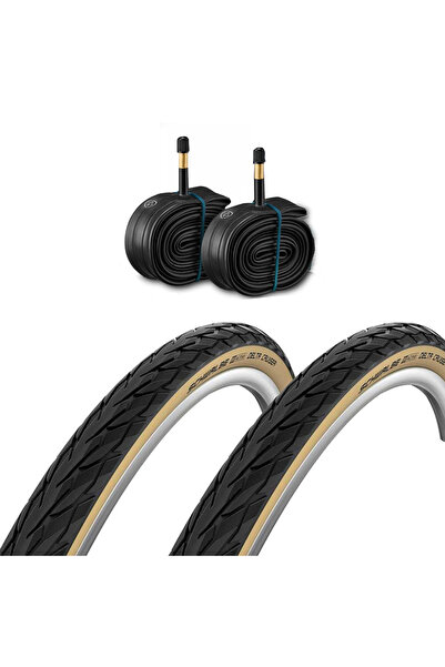 Schwalbe 700x28 Delta Cruiser K-Guard Amber Yanak Ön Arka İç Dış Lastik Seti
