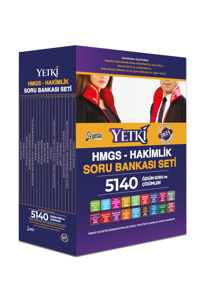 Yetki Yayıncılık Yetki 2025 Hmgs Ve Hakimlik Soru Bankası Seti