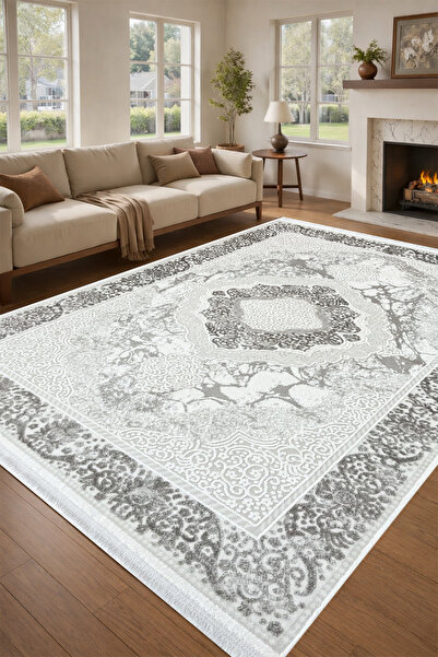 ünalcarpet 4 Metrekare - 6 Metrekare Modern Kalın %100 Akrilik (YÜN) Salon Ot...