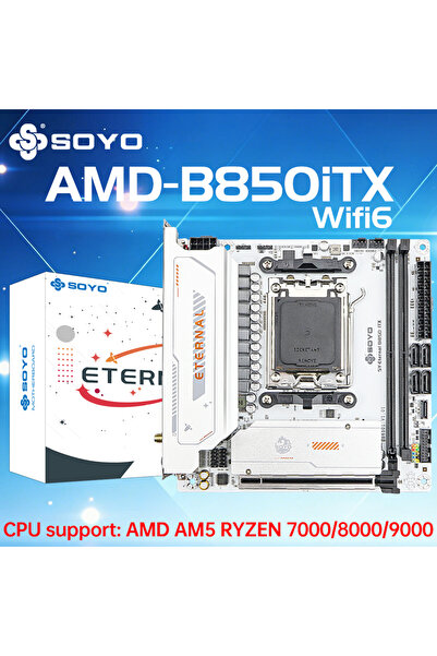 Choice اللوحات الأم SOYO B850ITX AMD Mini Motherboard AMD Ryzen AM5 DDR5 تدعم...