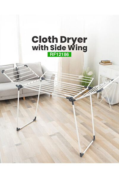 ROYALFORD مجفف ملابس قابل للطي كبير جدًا RF12186، رف تجفيف ملابس داخلي وخارجي...