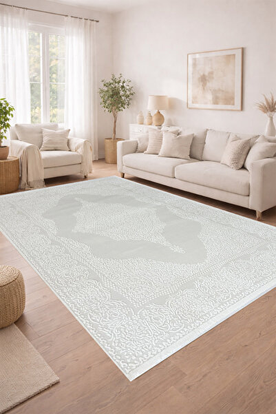 ünalcarpet 4 Metrekare - 6 Metrekare Modern Kalın %100 Akrilik (YÜN) Salon Ot...