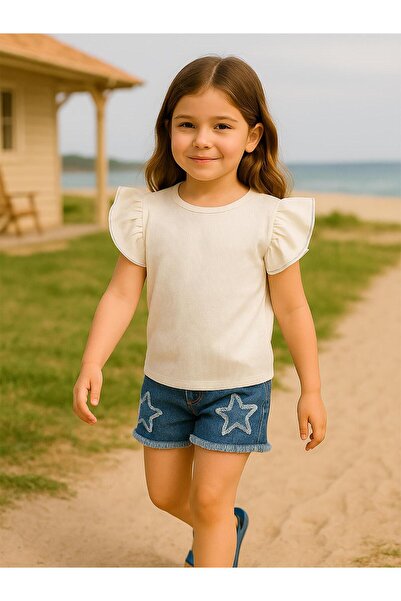 Civil Girls Κοριτσίστικο T-shirt 6-9 Years Ecru