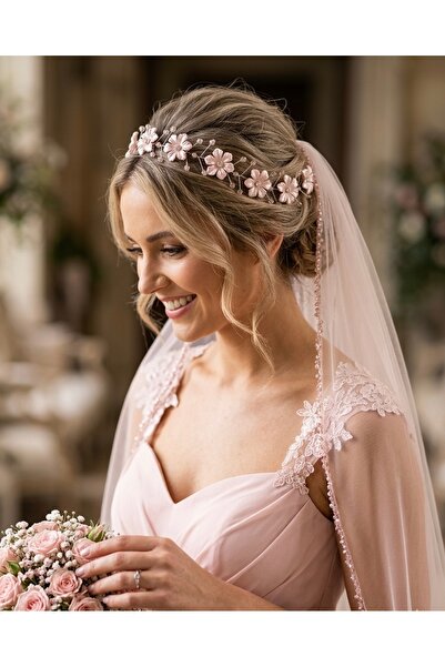 ASİMEL TASARIM Αξεσουάρ μαλλιών σε σκόνη Νυφικό στέμμα Νυφικό Γάμος Χένα Γάμο...