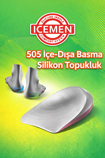 Icemen 505 Silikon Topukluk, İçe ve Dışa Basma Düzeltici, 4 Beden