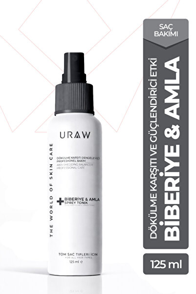 Uraw Dökülme Karşıtı ve Güçlendirici Etki | Biberiye & Amla Özlü Saç Toniği