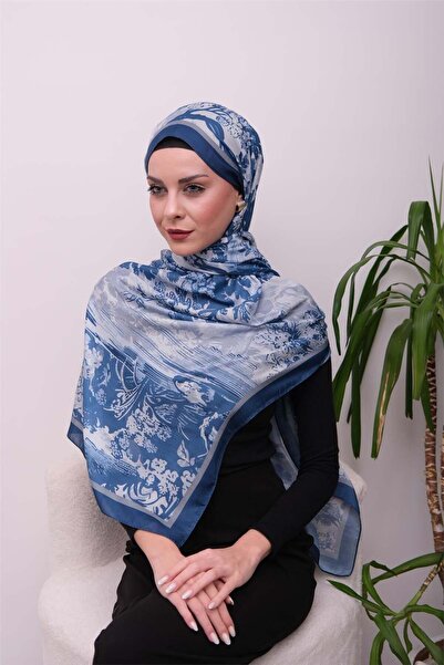 49eyşanipek Opal Harmony Desenli Dijital Soft Şal