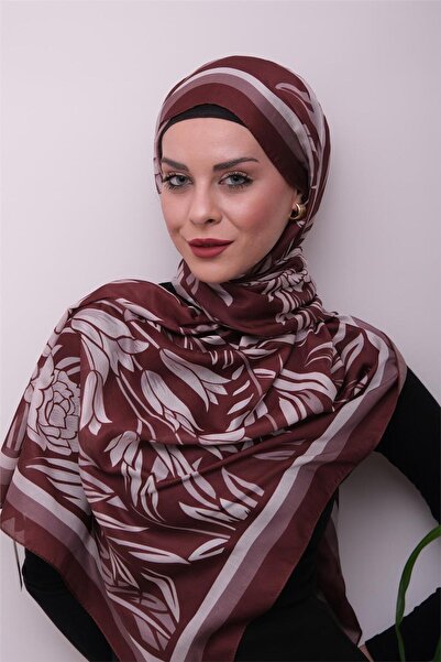 49eyşanipek شال ناعم رقمي بنقشة زهور نابضة بالحياة