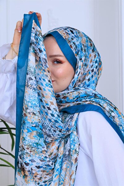 49eyşanipek شال ناعم رقمي منقوش بشكل رائع