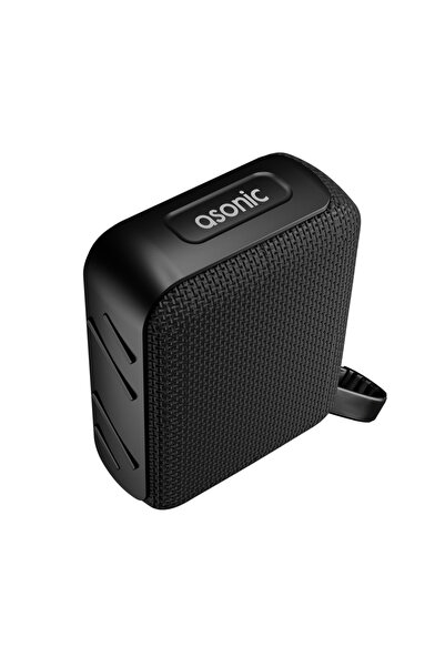 Asonic AS-03, SİYAH, 5W, BT/USB/TF/TWS, 1200mAh Batarya, Bluetooth V5.3, Kabl...