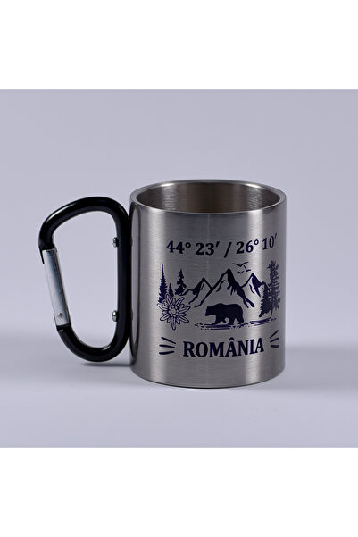 Antok Art AntokArt Mug with Metal Carabiner 200 ml - Romania (Simple)
