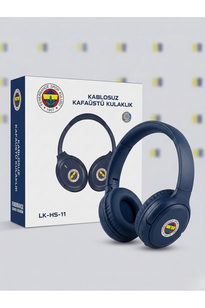FENER Fenerbahçe Lisanslı Taraftar Kulaklığı - 8 Saat Şarjlı Kablosuz Kafaüst...