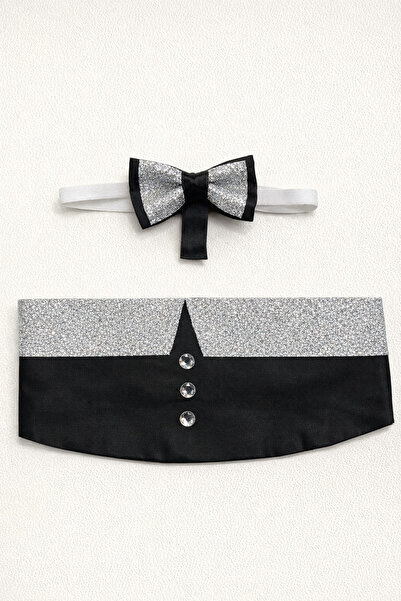 Nacar Çocuk Papyonlu Lüks Kuşak Gösteri Aksesuar Seti 23 Nisan 29 Ekim Göster...