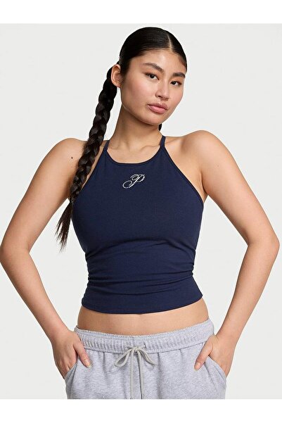 Victoria's Secret All Day Cotton Lu Halter Neck Top