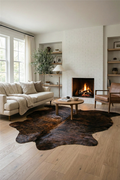 Çağ Halı Kahve Savanna Montana Kaplan Desen Deri Post Halı