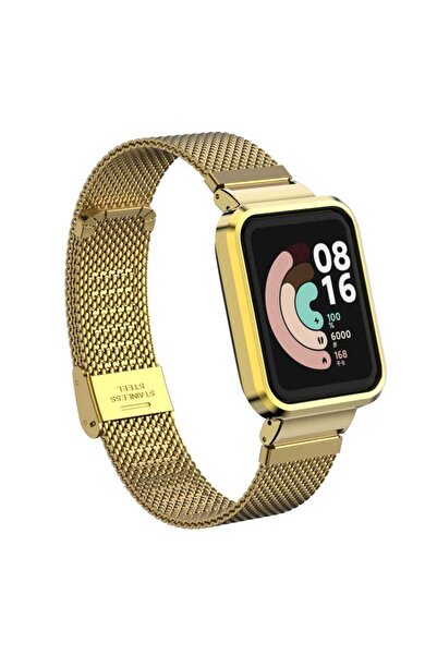 Generic Brand ساعة Xiaomi Redmi (mi Watch Lite) تصميم هيكل معدني + سلك شبكي ب...