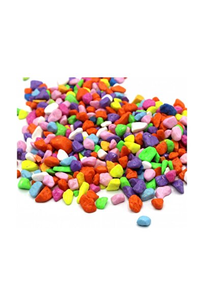 MUYU CRAFT Renkli Dekoratif Çakıl Taşı 1 Kg Akvaryum Teraryum Fanus Saksı Dek...