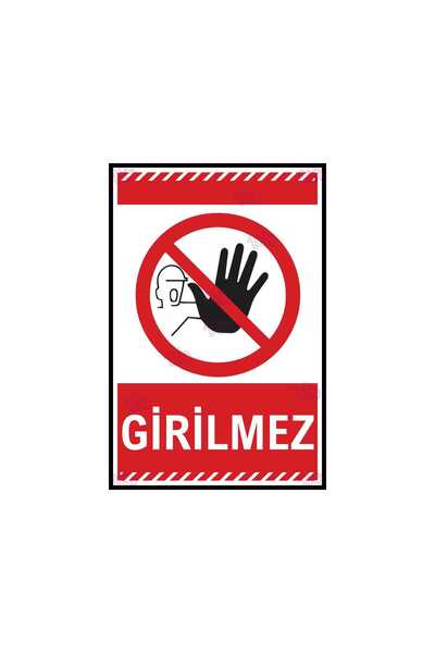 AYNED Print Girilmez Dekota Uyarı Levhası – Yetkisiz Giriş Yasaktır Güvenlik ...