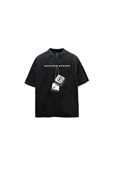 PENTHİLUS Acid-Washed Oversized T-Shirt - Washed Oversized T-Shirt