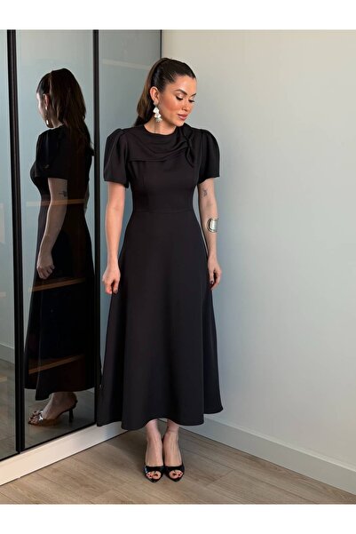 ROUPAS COLLECTİON Kurdela Detay Elbise