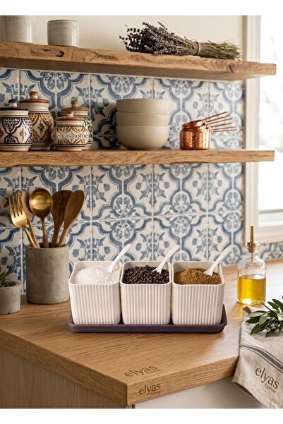baharat 3'lü Modern Baharatlık Seti