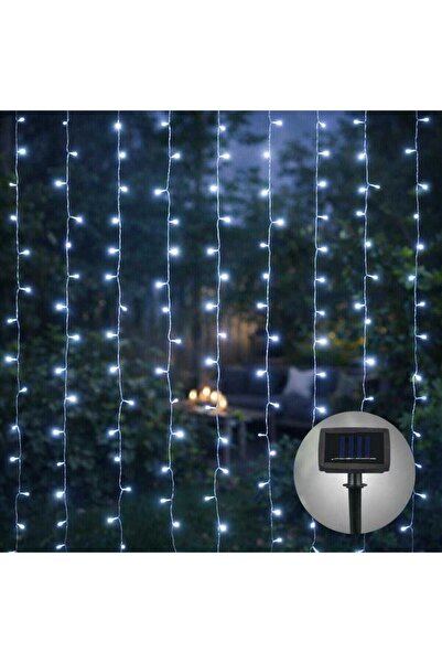 HOFF Ghirlandă cu lumini solare, exterior, perdea, 266 LED-uri cu lumină rece...