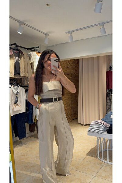 HAVİ OFFİCİAL Straplez Kemerli Tulum