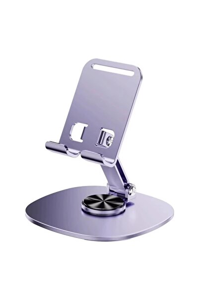 Generic Adjustable Aluminum Alloy Phone Stand, Foldable Rotating Desktop Hold...