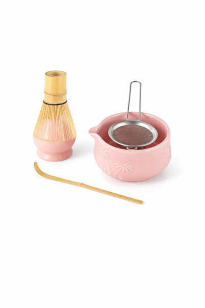 Urbanza طقم شاي ماتشا مكون من 5 قطع مع وعاء سيراميك، ومضرب من بامبو، ومغرفة، ...