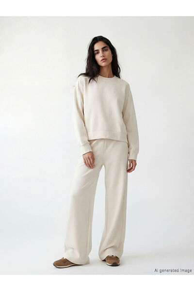 LC Waikiki Wide Leg Women's Sweatpants with Waist Cord by Uzg Store for Style...