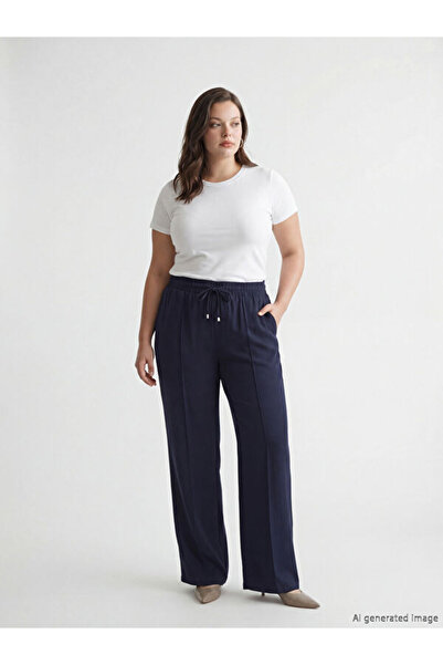 LC Waikiki I Beli Corded Wide Leg Women's Trousers from Freezen Store
