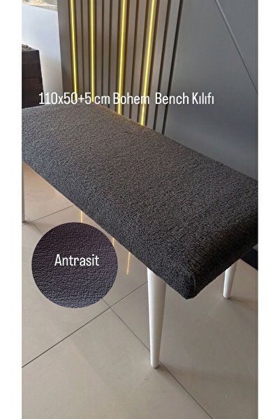 SENNORA Bohem Bench Puf Kılıfı -Esnek Lastikli Yıkanabilibir Puf Örtü 110 X 5...