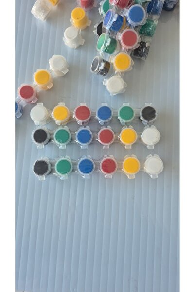 ZİYARETCİLER TASARIM 4 ml 6 Şerit Kapsül Akrilik Boya 20 Adet